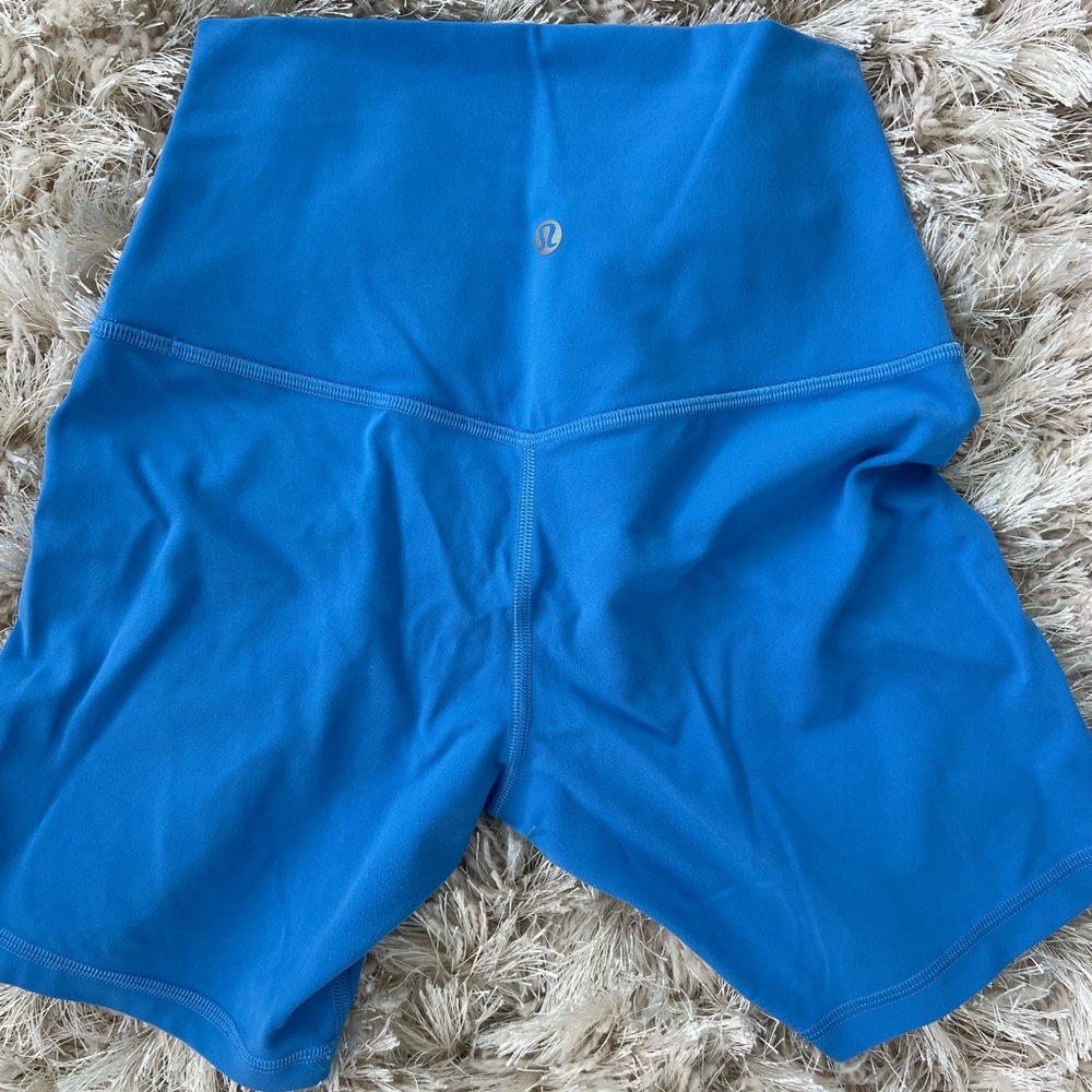 6” Lululemon Align Biker Shorts Blue Nile Size 4